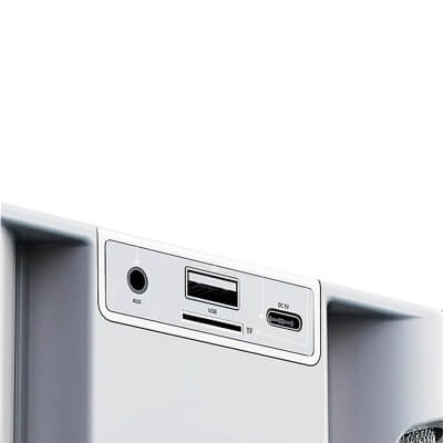 Фото: Беспроводная Bluetooth караоке система MicDrop с микрофонами, белый-4 Беспроводная Bluetooth караоке система MicDrop с микрофонами, белый-4