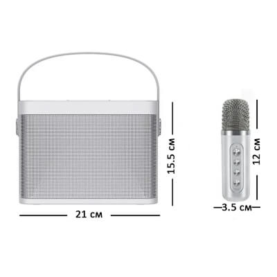 Фото: Беспроводная Bluetooth караоке система MicDrop с микрофонами, белый-5 Беспроводная Bluetooth караоке система MicDrop с микрофонами, белый-5