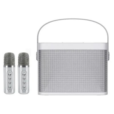 Фото: Беспроводная Bluetooth караоке система MicDrop с микрофонами, белый-1 Беспроводная Bluetooth караоке система MicDrop с микрофонами, белый-1