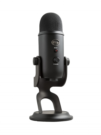 Микрофон студийный Blue Yeti, для стримов, профессиональный,черный-1