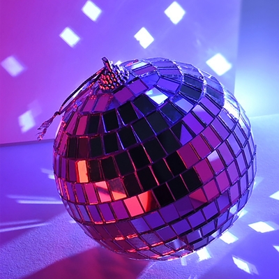 Ёлочная игрушка Disco шар 4 см 12 шт в наборе-6